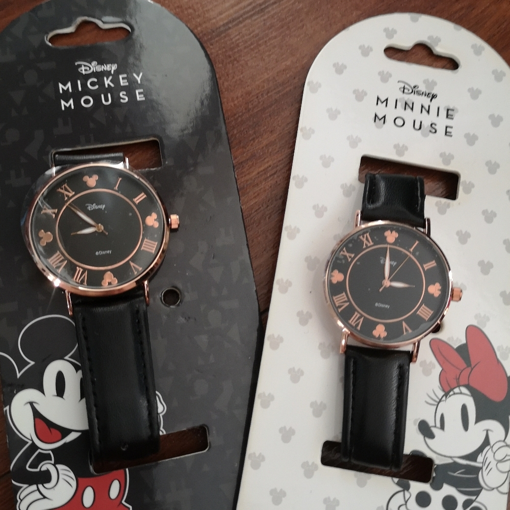 NWT Disney Mickey And Minnie Mouse Couple Watch Set Valentine